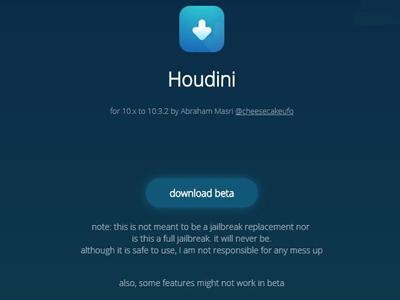 苹果ios10x工具houdini正式发布
