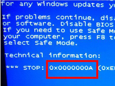 如何解决电脑蓝屏显示代码0X000000A的问题？