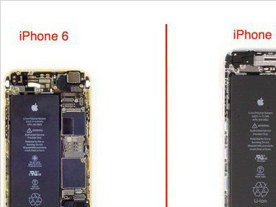 iphone6与iphone6 plus的区别在哪？看看它们的内部结构就知道了
