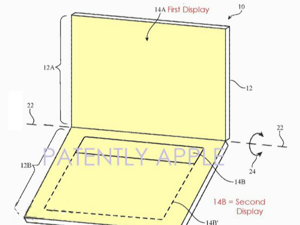 苹果新专利：“双显示设备”，或用在MacBook系列产品