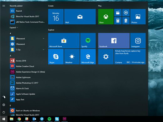 Windows 10 RS4快速预览版17110系统更新