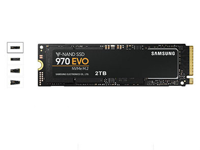 ​三星发布国行970 EVO/PRO固态硬盘 2TB售价5999元