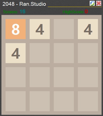2048小游戏