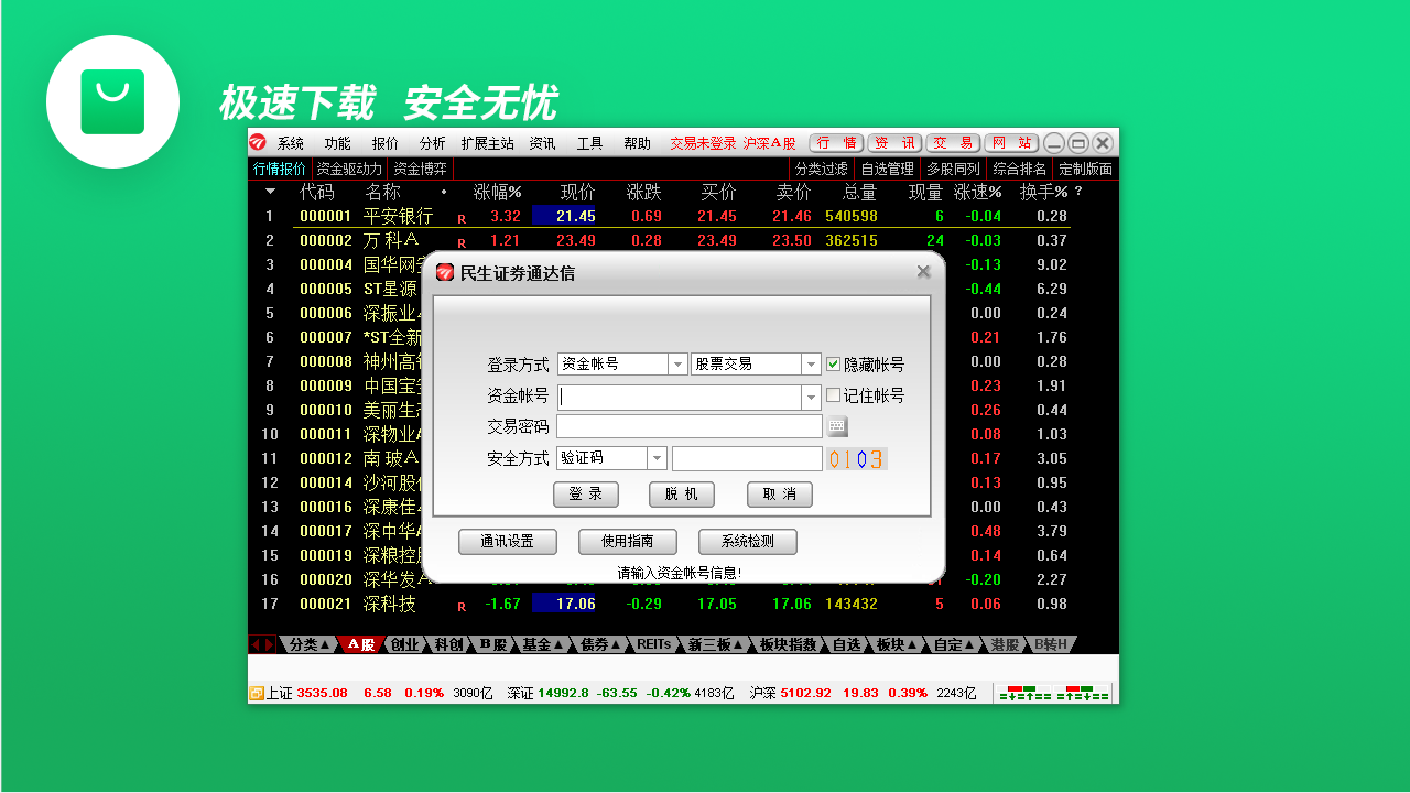 民生证券通达信