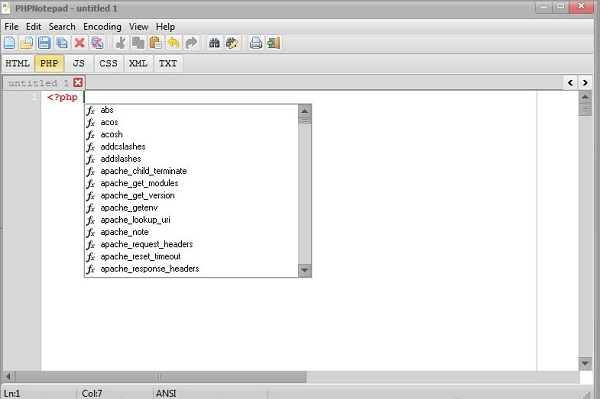 PHPNotepad